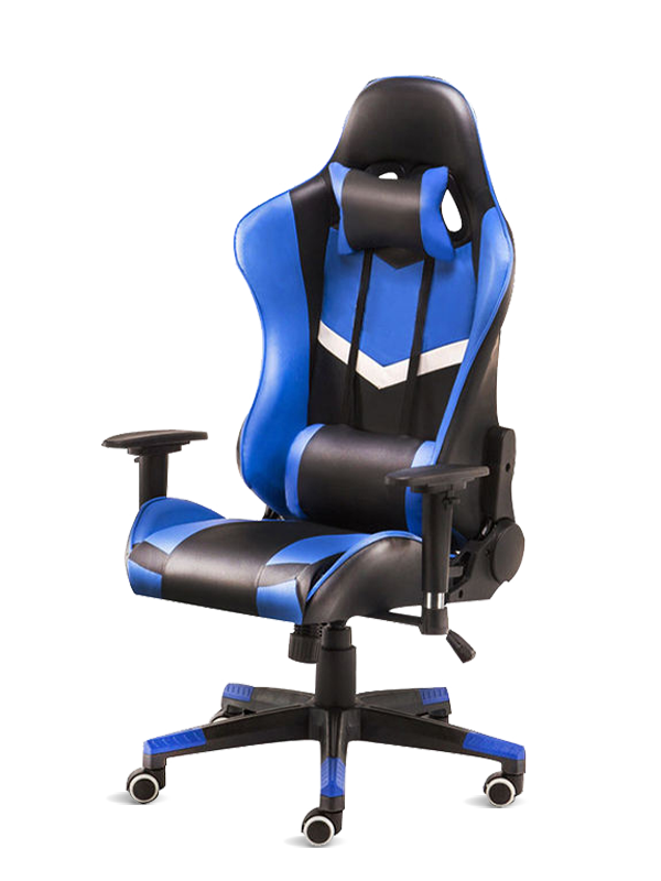 Popular PC Office Racing Computer Leather Gamer Backrest Gaming Cathedra Cum Footrest 