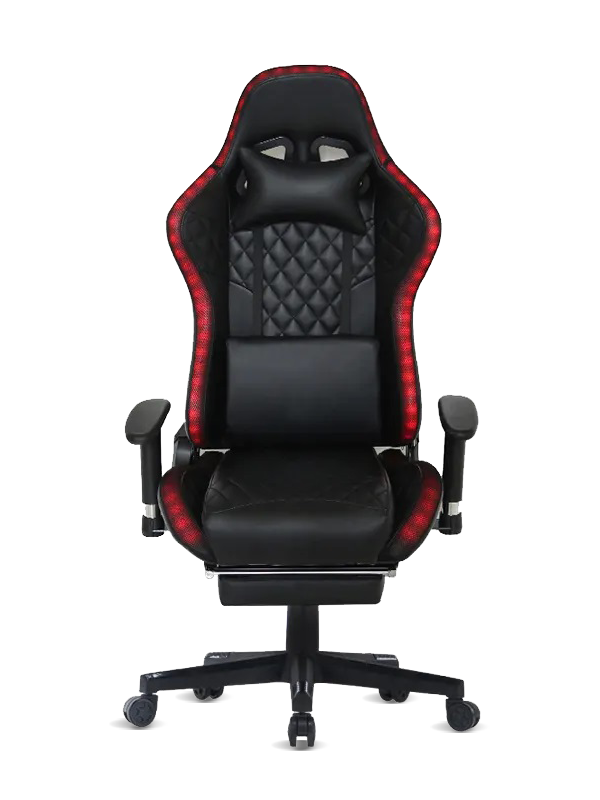 Modern Comfortable Office Black Computer Gaming Leed Light Chair 