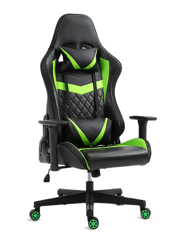 Nigrum princeps dorsum ergonomic racing sella sella corium officium exsecutivum sella cum armrest 2D 